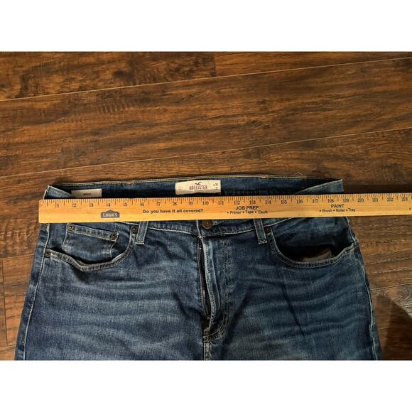 Hollister 36x32 Bootcut Dark Wash Cotton Denim Jeans - Picture 6 of 7
